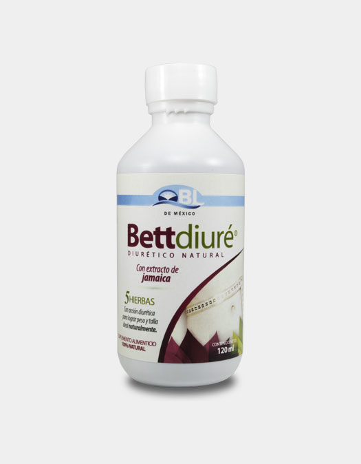 <strong>BettDiuré</strong> es una combinación de 5 hierbas que actuán en conjunto, proporcionandole toda la ayuda necesaria para que se logre obtener el peso ideal, funciona como diuretico natural, trabaja como inibidor del apetito, ayudando a metabolizar las grasas, ademas; acelera el metabolismo corporal, incrementando el gasto calórico.<br><br><strong>Indicaciones</strong><br>Disminuye el apetito Nervioso.