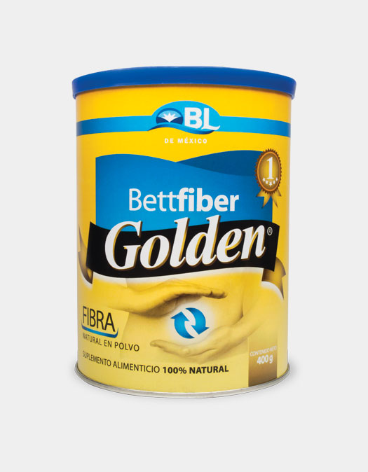 <Strong>BettFiber Golden</strong> es una combinación de fibras naturales, que actúan en conjunto, proporcionándole la ayuda necesaria para restaurar y equilibrar el funcionamiento del aparato digestivo.Es un auxiliar en la corrección y prevención natural del estreñimiento. No causa irritación e inflamación de los intestinos. <br><br><Strong>Indicaciones:</strong><br>Estreñimiento, Sindrome de colon irritable, Colitis, Digestión lenta, Gastritis, Exceso de gases, Hemorroides causadas por estreñimiento.