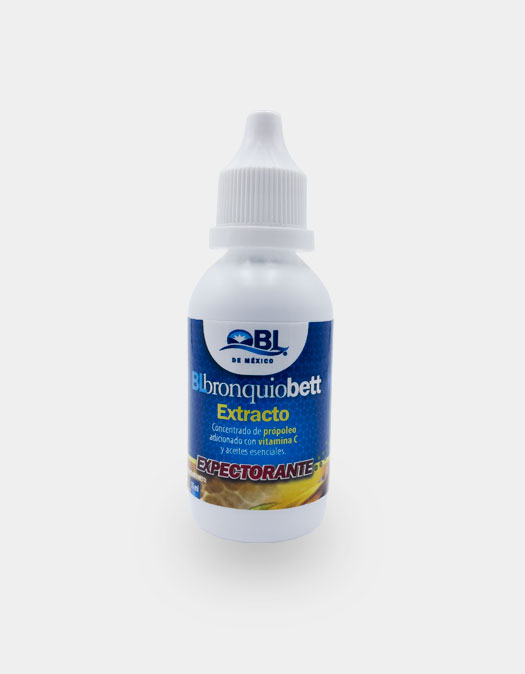 <strong>BLBronquioBett (Extracto Concentrado)</strong> es una mezcla de plantas medicinales,  aceites esenciales y activantes del sistema inmunológico con acción expectorante, antigripal, antinflamatoria, antiespasmódica.<br><br><strong>BLBronquioBett (Extracto Concentrado)</strong> está reforzado con reconocidos activos inmunológicos como el propóleo y la equinacea que activan las defensas previniendo y eliminando las infecciones por tener propiedades bactericidas y antisépticas.<br><br><strong>Indicaciones:</strong><br>Bronquitis crónica y aguda, asma, neumonía, tos seca, tos ferina, tos convulsiva, tos persistente, gripa, otitis, amigdalitis, sinusitis, faringitis, afonía, pérdida de voz o ronquera, infecciones en general de las vías respiratorias, altas y bajas. 