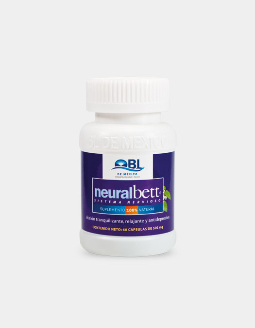 <strong>NeuralBett</strong> es una combinación de los mejores ingredientes con propiedades tranquilizantes y antidepresivas que relajan, protegen y promueven el bienestar general.<br><br>Los ingredientes del <strong>NeuralBett</strong> confieren una acción tranquilizante, relajante y antidepresiva, como respuesta de la actividad directa sobre el Sistema Nervioso.